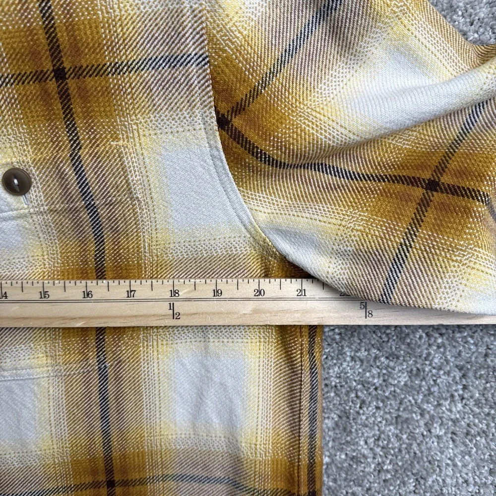 Madewell Button Shirt Men's Small Tartan Easy Fit Twill Loose‎ Overshirt